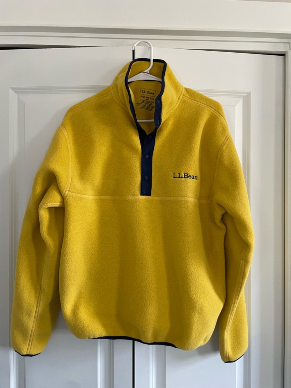 L.L. Bean Yellow Fleece Pullover